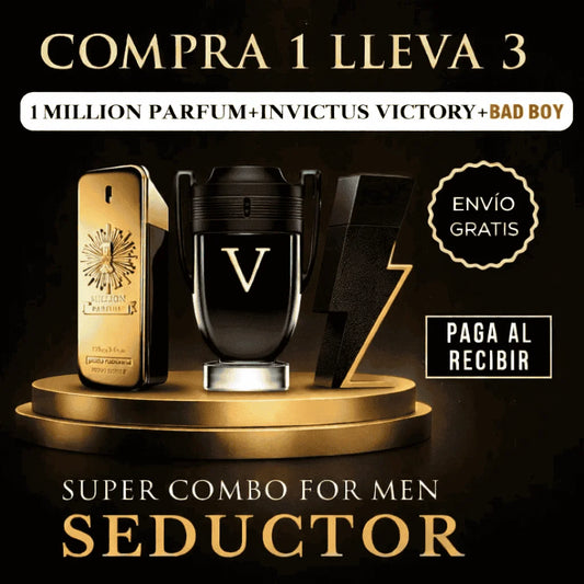 KIT PERFUMES: ONE MILLON, INVICTUS, BAD BOY 100ML
