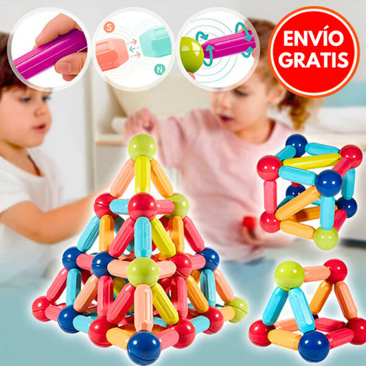 KIT DE BLOQUES MAGNÉTICOS PARA NIÑOS